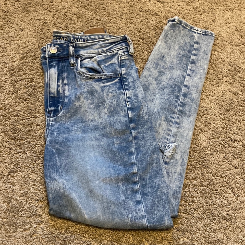 American Eagle Acid Wash Skinny Jeans